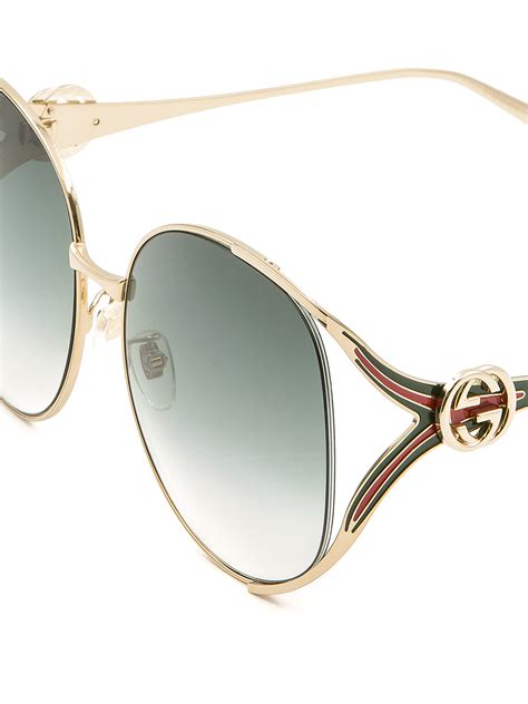 gucci round metal frames